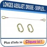 Longes d'assujetissement en DRISSE - Simples (1 brin)