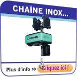 Palans électriques avec chaîne INOX