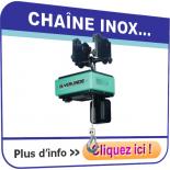 Palans électriques avec chaîne INOX