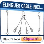 Elingues en câble acier INOXYDABLE