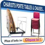 Chariots porte chaises et porte tables