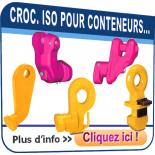 Crochets pour coins ISO de conteneurs