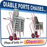 Diable porte chaises empilables