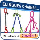 Élingues chaîne acier et inox