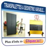 Transpalette à géométrie variable