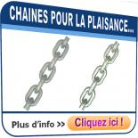 Chaînes pour la plaisance : chaîne liège, chaîne câble qualité marine