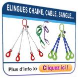 Palan électrique, élingue, treuil, pince, crochet levage,matériel levage,  appareil de levage, EPI - SCS Levage