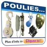 Poulies, accessoires de levage