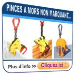 Pinces de levage à mors non marquants