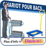 Chariots pour bacs