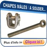 Chape à souder, Chape mâle