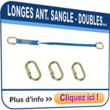 Longes antichutes en SANGLE  - Doubles (2 brins)