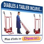 Diables à tablier incurvé 250 kg