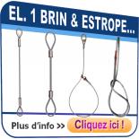 Elingues câble 1 brin & Estrope acier