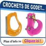 Crochets de godet à souder et à visser