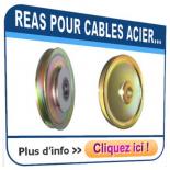 Réas pour câble acier