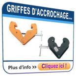 Griffes d'accrochage sur poutrelle