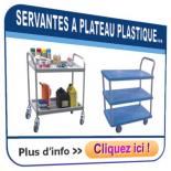 Servantes à plateaux plastiques