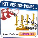 Kit vérins hydrauliques avec pompe séparée