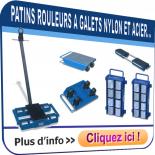 Patins rouleurs à galets Nylon et acier