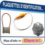 Plaquettes d'identification