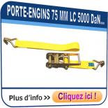 Arrimage PORTE ENGINS en sangle de 75 mm - LC 5000 daN