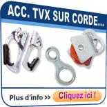 Accessoires pour travaux sur corde