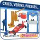 Crics et vérins hydrauliques, presses d'atelier
