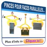 Pinces pour charges à faces parallèles