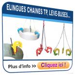 Elingues chaîne TP lève-buses & lève-tuyaux