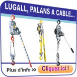 Palan Lug All, Palans manuels à levier à câble