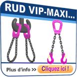 Elingues chaîne RUD VIP MAXI pour charge lourdes de 31,5 t à 126 t