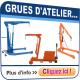 Grues d'atelier, Accessoires de levage