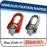 Anneaux de levage fixations rapides autobloquants