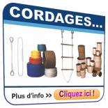 Cordages, Elingues en corde, Echelles en corde et en câble