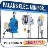 Palan électrique portable à câble passant Minifor