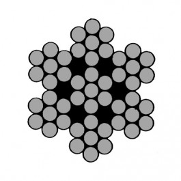 Câble acier INOXYDABLE 7 torons de 7 fils - Ø 0,63 mm à 8 mm