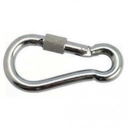 Mousqueton 'poire' zingué MZV avec vis de sécurité - Ø 5 mm à 12 mm