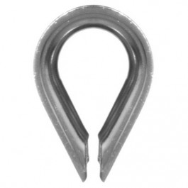 Cosse coeur zinguée POG petite ouverture - Pour câble Ø 3 mm à 26 mm