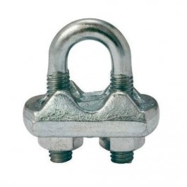 Serre-câble à étrier zingué SCZ avec semelle ESTAMPEE - Pour câble Ø 3 mm à 50 mm