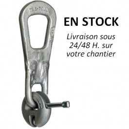 Anneau de levage pour ancre plate avec étrier acier - Force 2,5 t à 26 t (type Frimeda TPA-R1)