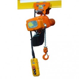 Palan électrique à chaîne ELEPHANT ALPHA EAMPVP avec chariot libre monophasé 220 Volts avec vitesse de levage VARIABLE - Capacité 0,15 t à 0,5 t