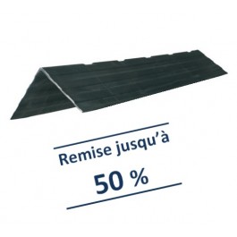 Cornière de protection noire renforcée CN  ailes de 128x125 mm - Longueur 1,20 m et 2,40 m
