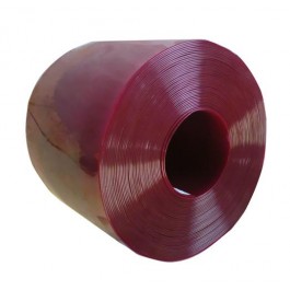 Lanière PVC COLOREE transparente rouges
