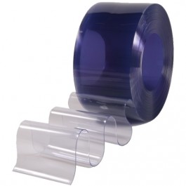 Lanière PVC transparente ANTI-BACTERIENNE largeur 150 mm à 400 mm - Rouleau de 50 m