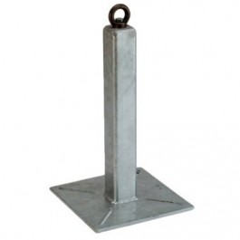 Potelet point d'ancrage galvanisé PTA hauteur 500 mm - Conforme EN 795-A