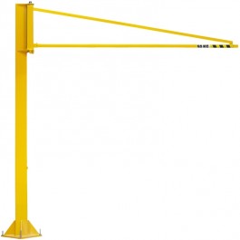 Potence sur colonne légère PORTE-OUTILS à rotation 270° PFTL avec flèche triangulée en profil creux - Capacité 50 kg, 80 kg et 100 kg