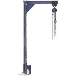 Potence amovible VEP 250 kg en acier galvanisé ou inox pour traitements des eaux - Portée 1 m