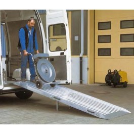 RRK - Rampe en aluminium repliable en 2 parties pour fourgons & V.U.L. - Capacité 400 kg à 1000 kg - Longueur 1,80 m à 3,00 m 