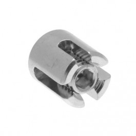 Serre-câble croisé simple inox - Pour câble Ø 2 mm à 6 mm 